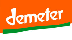 logo demeter orange et vert