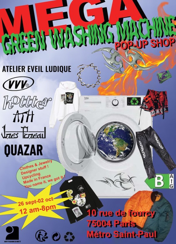 MEGA Greenwashing Machine Pop-up Store